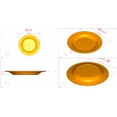 Melamine Plate Mold With Bamboo Design
